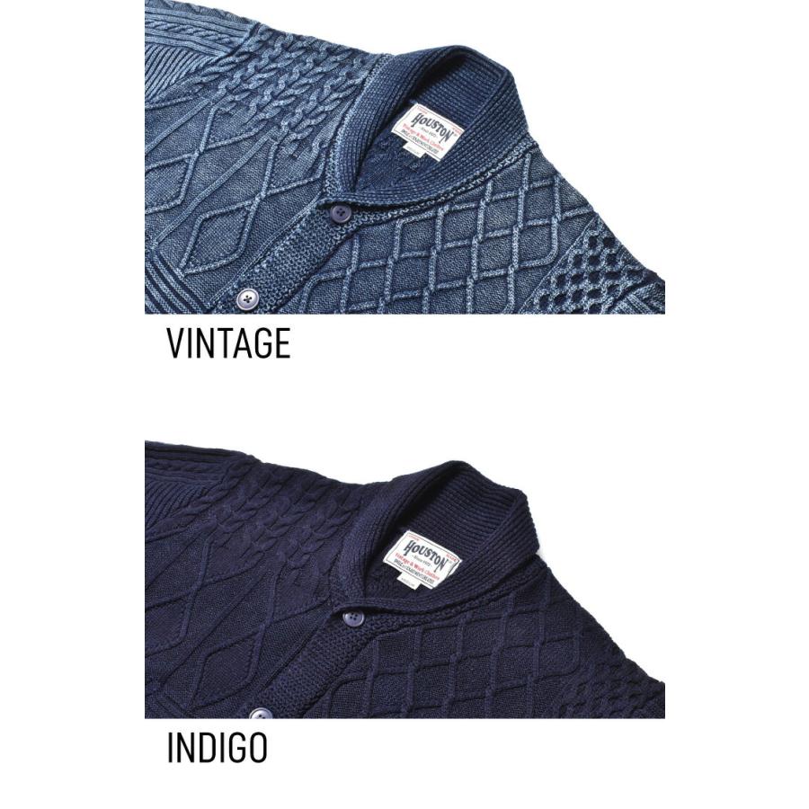 インディゴニットカーディガン メンズ アメカジ ブランド 春 秋冬 大きいサイズ | HOUSTON | 19