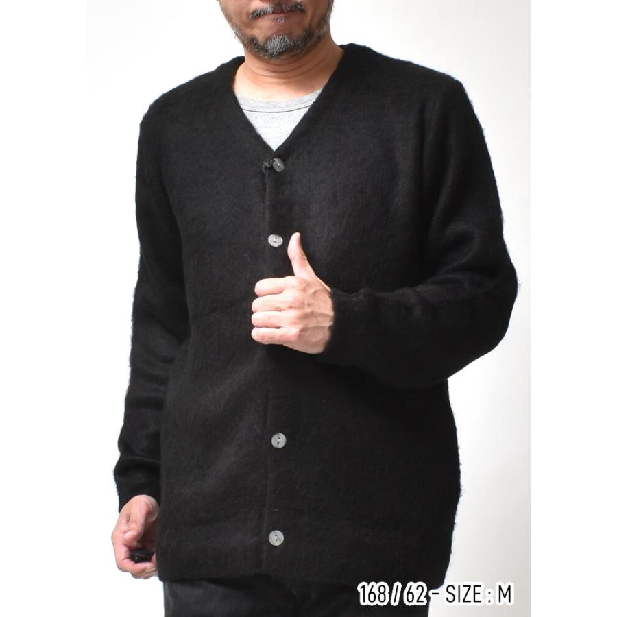 カーディガン メンズ 大きいサイズ 起毛 ストレッチ 暖かい 春 秋 冬 ブランド | HOUSTON | 18