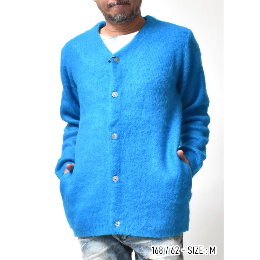 カーディガン メンズ 大きいサイズ 起毛 ストレッチ 暖かい 春 秋 冬 ブランド | HOUSTON | 08
