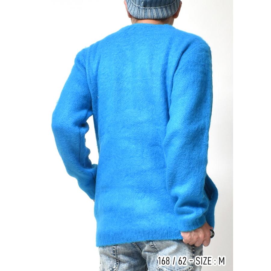 カーディガン メンズ 大きいサイズ 起毛 ストレッチ 暖かい 春 秋 冬 ブランド | HOUSTON | 09