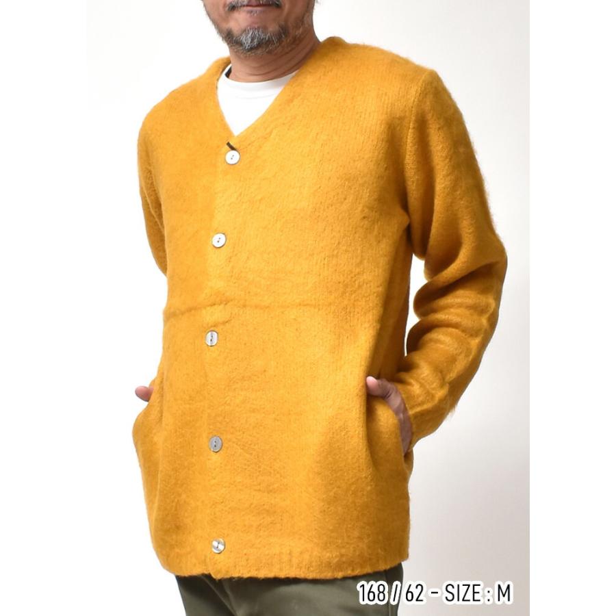 カーディガン メンズ 大きいサイズ 起毛 ストレッチ 暖かい 春 秋 冬 ブランド | HOUSTON | 11