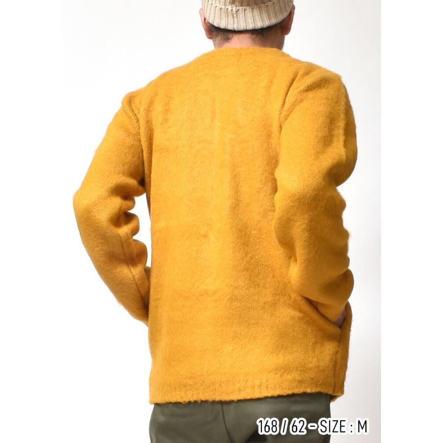 カーディガン メンズ 大きいサイズ 起毛 ストレッチ 暖かい 春 秋 冬 ブランド | HOUSTON | 12