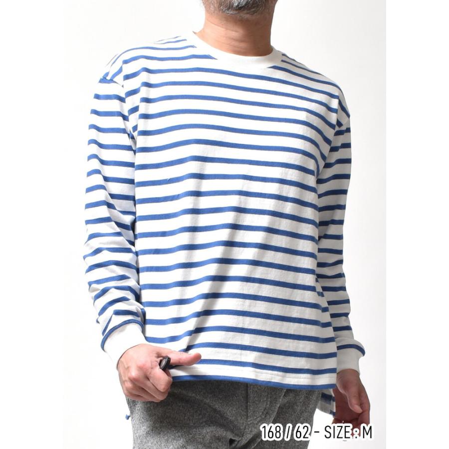 ボーダー 長袖 Tシャツ メンズ 春 夏 秋 冬 アメカジ ブランド おしゃれ アメカジ 30代 40代 50代 60代 | HOUSTON | 07