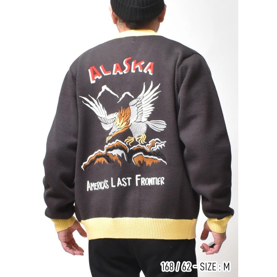 カーディガン メンズ 大きいサイズ スカジャン 刺繍 和柄 春 秋冬 アメカジ 30代 40代 50代 60代 | HOUSTON | 13