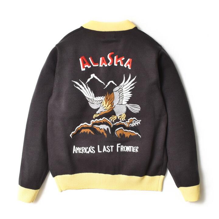 カーディガン メンズ 大きいサイズ スカジャン 刺繍 和柄 春 秋冬 アメカジ 30代 40代 50代 60代 | HOUSTON | 22