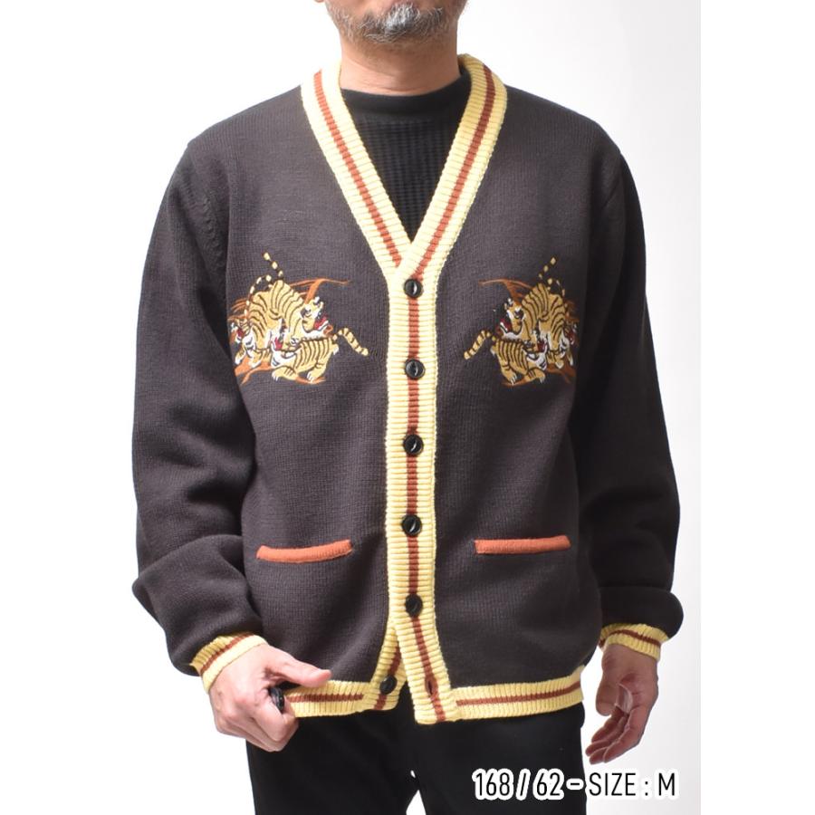百虎 カーディガン メンズ 大きいサイズ 刺繍 春 秋冬 厚手 アメカジ 30代 40代 50代 60代 | HOUSTON | 12