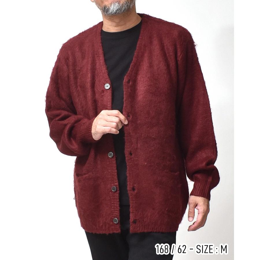 カーディガン メンズ 大きいサイズ 厚手 秋物 秋冬 モヘアタッチ 起毛 暖かい Vネック カーデ アメカジ 30代 40代 50代 60代 |  | 12