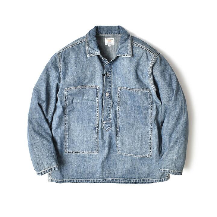 HOUSTON（ヒューストン） プルオーバーデニムシャツ メンズ 長袖