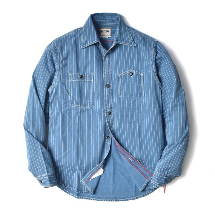 HOUSTON（ヒューストン） ウォバッシュ ワークシャツ 長袖 メンズ