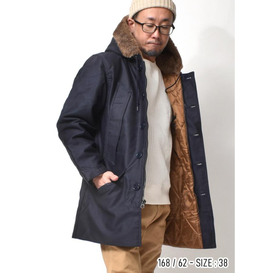 ミリタリーコート デッキコート メンズ 日本製 中綿 大きいサイズ おしゃれ アメカジ 30代 40代 50代 60代の画像
