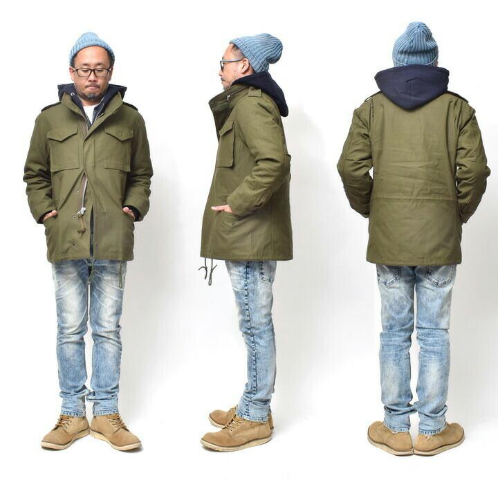 HOUSTON M65 フィールドジャケット メンズ アウター 大きい