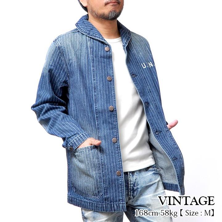 HOUSTON カバーオール メンズ 大きいサイズ デニムジャケット