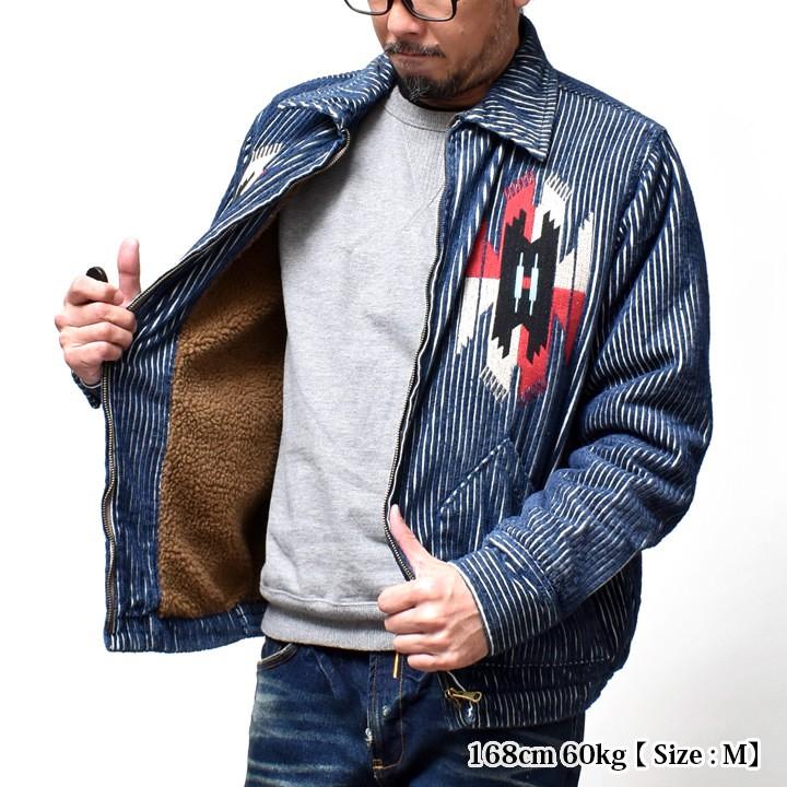 HOUSTON（ヒューストン） インディゴ コーデュロイ 刺繍ジャケット