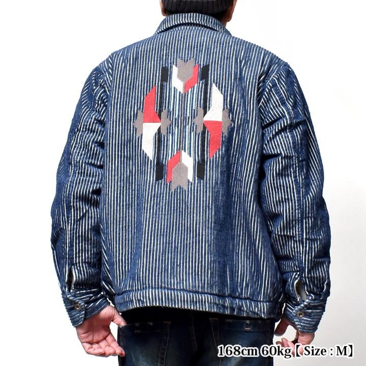 HOUSTON（ヒューストン） インディゴ コーデュロイ 刺繍ジャケット