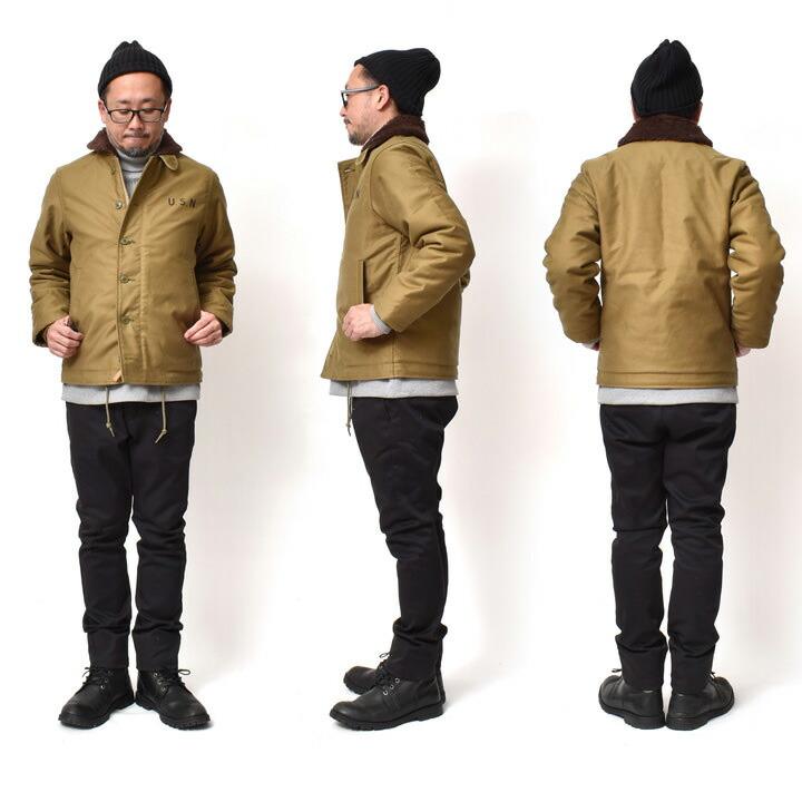 HOUSTON N-1 デッキジャケット メンズ アウター 大きいサイズ HOUSTON N-1 デッキジャケット メンズ アウター 大きいサイズ