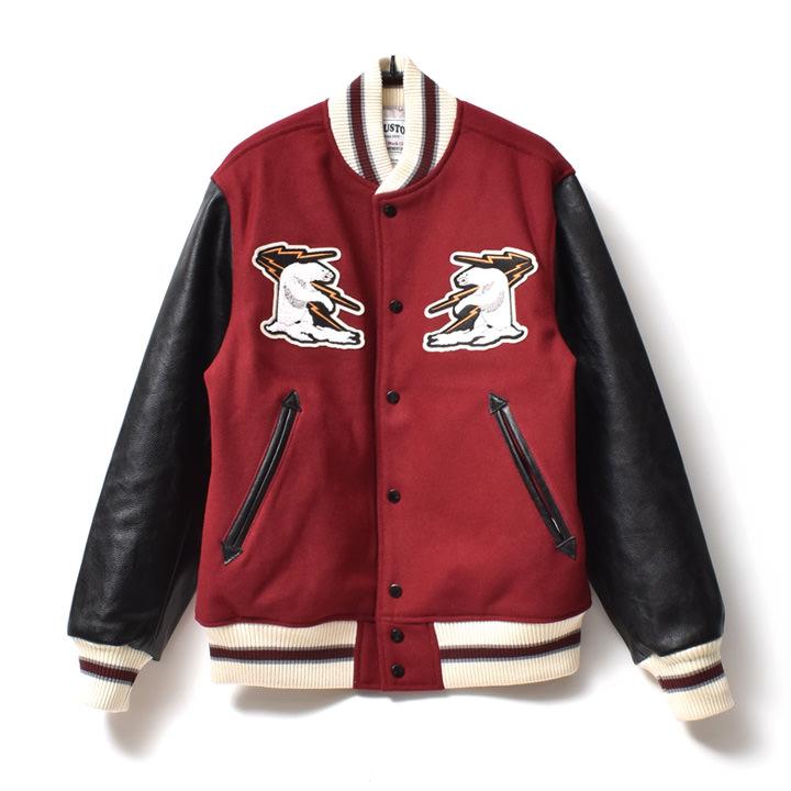 HOUSTON アメカジスタジャン サイズL 未使用 HOUSTON（ヒューストン） スタジャン メンズ 大きいサイズ ラスカ 厚手