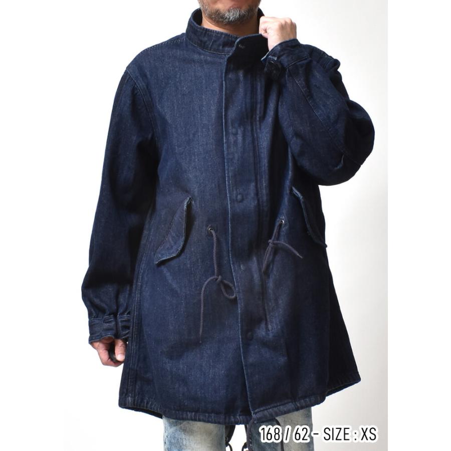 HOUSTON（ヒューストン） M-65 デニム モッズコート メンズ 大きい