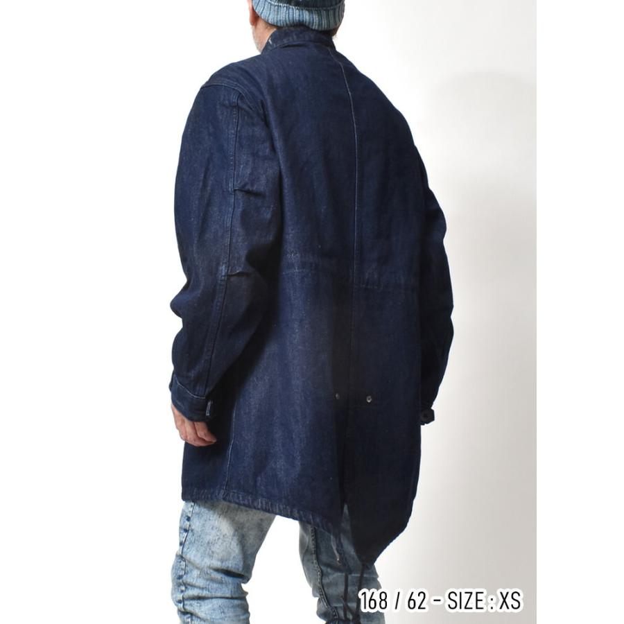 HOUSTON（ヒューストン） M-65 デニム モッズコート メンズ 大きい