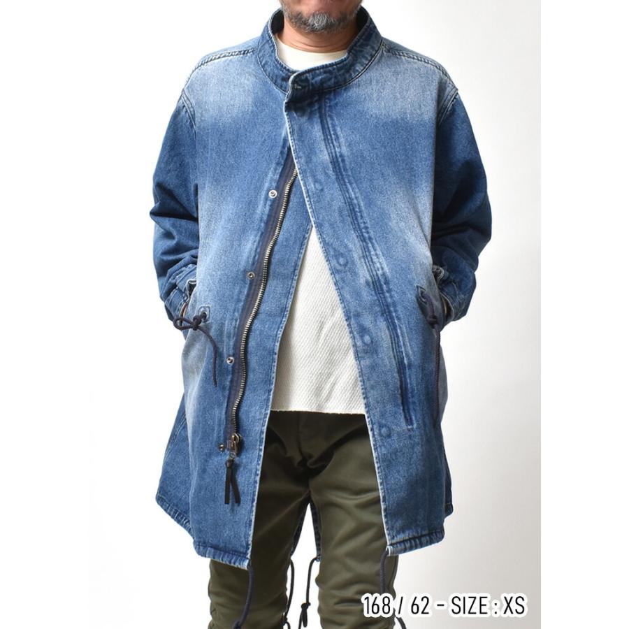 HOUSTON（ヒューストン） M-65 デニム モッズコート メンズ 大きい