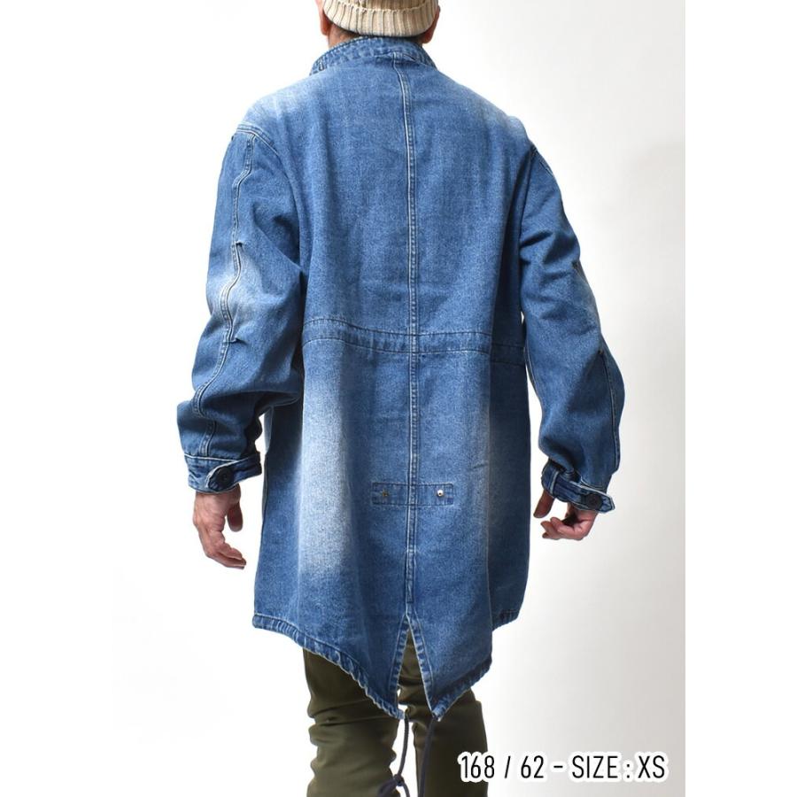 HOUSTON（ヒューストン） M-65 デニム モッズコート メンズ 大きい