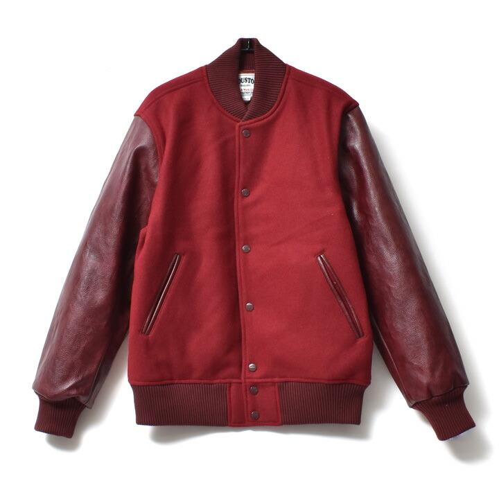 HOUSTON（ヒューストン） スタジャン 無地 メンズ 大きいサイズ