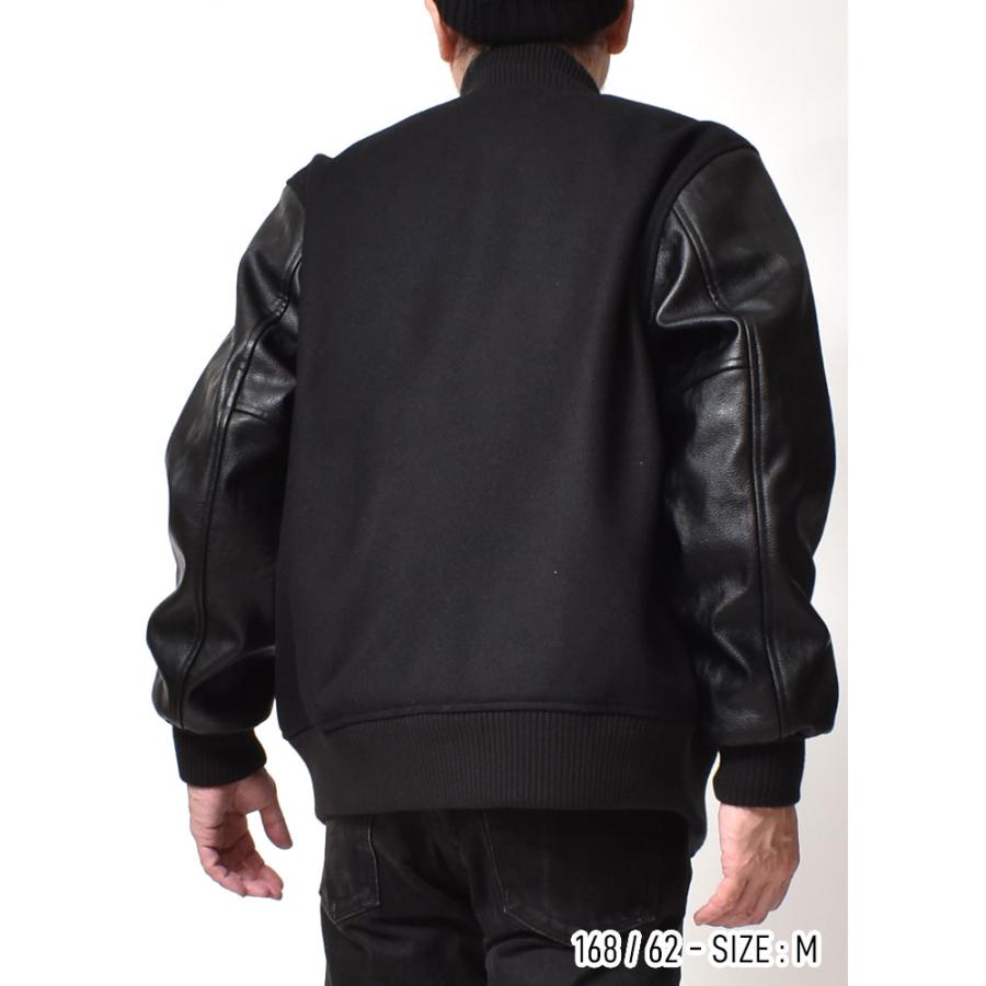 HOUSTON（ヒューストン） スタジャン 無地 メンズ 大きいサイズ