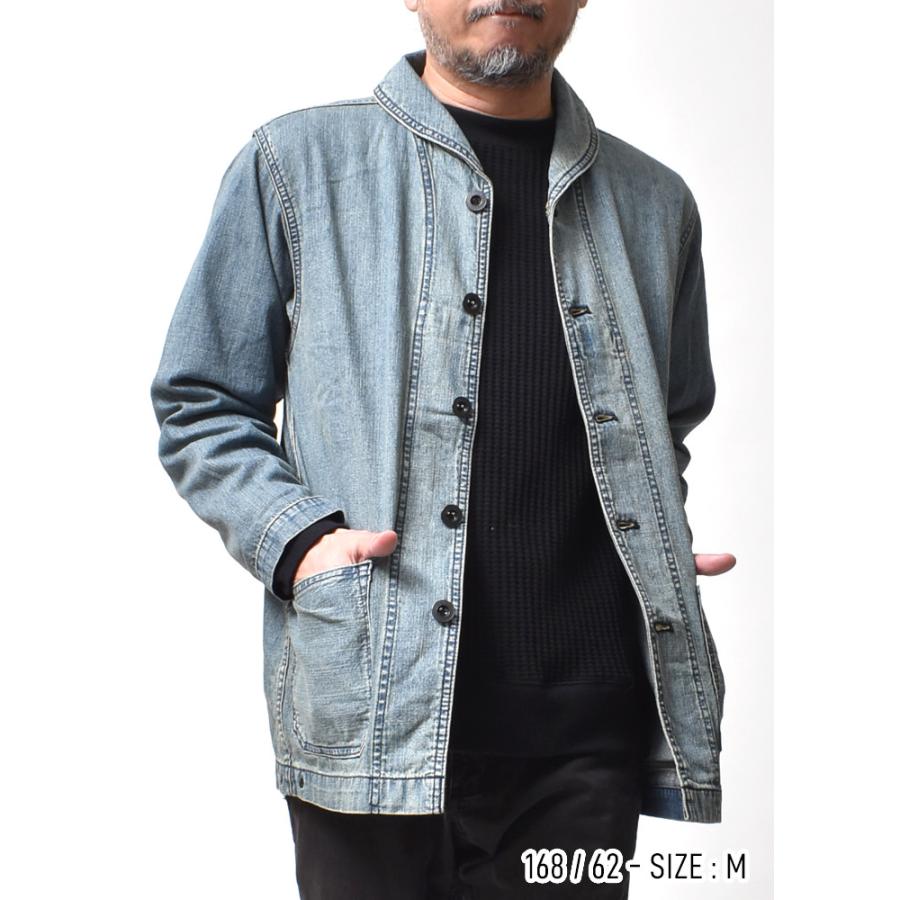 HOUSTON カバーオール メンズ デニム ジャケット 大きいサイズ