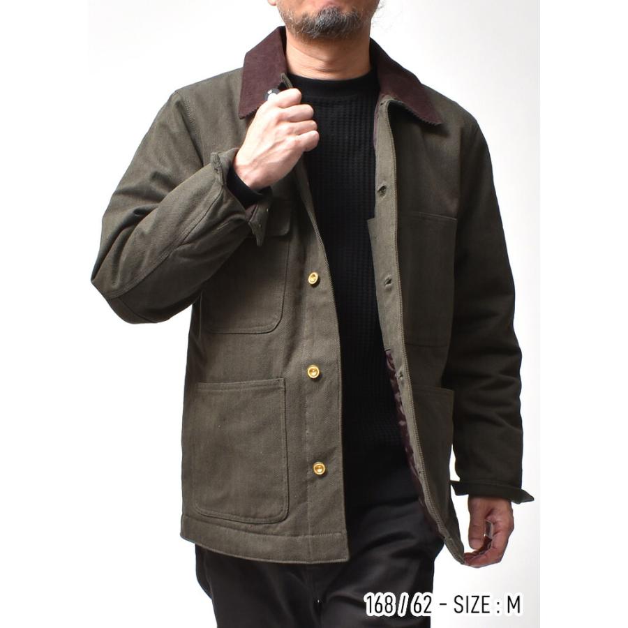 HOUSTON（ヒューストン） ヘリンボーン カバーオール ジャケット