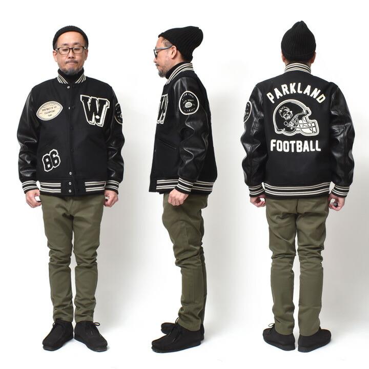 つ*ー様 HOUSTON スタジャンXL HOUSTON（ヒューストン） スタジャン メンズ 大きいサイズ スカジャン