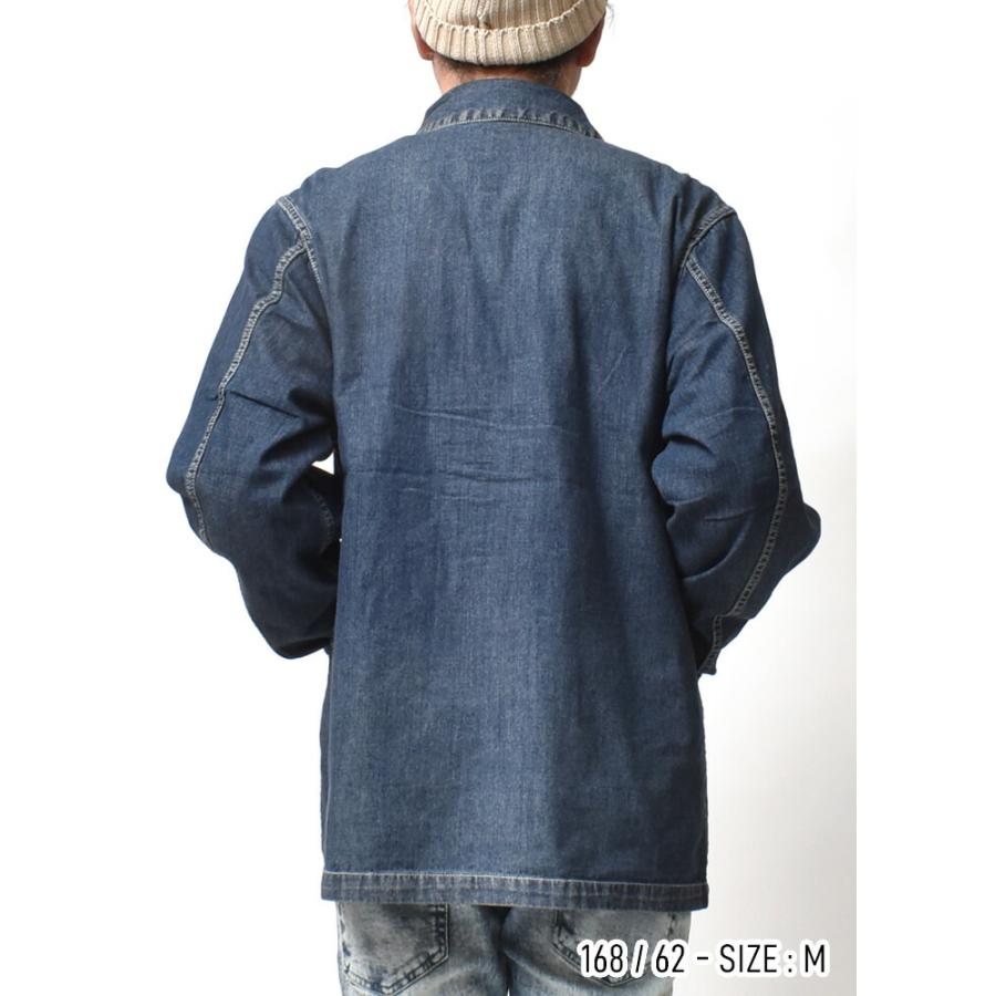 メンズ カバーオール アメカジ カバーオール デニム ジャケット ネイビー メンズ コーチ デニム
