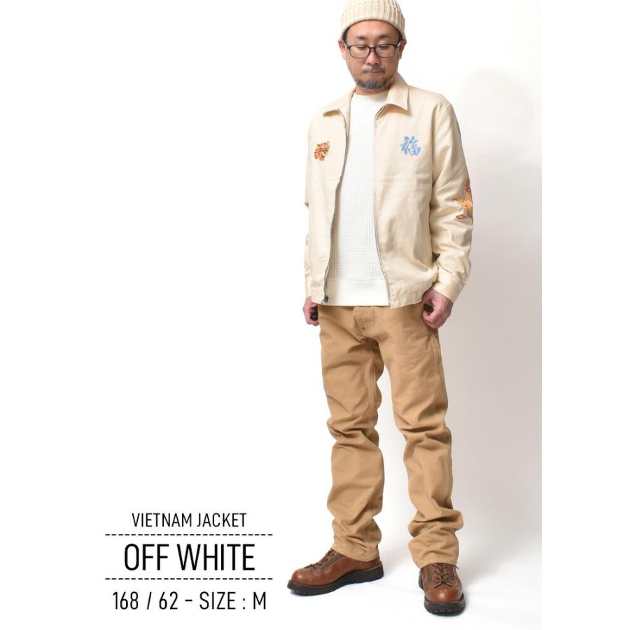 m*a様 ヒューストン　ベトジャン　ホワイト 送料無料◇HOUSON ベトジャン ヒューストン メンズジップ ジャケット