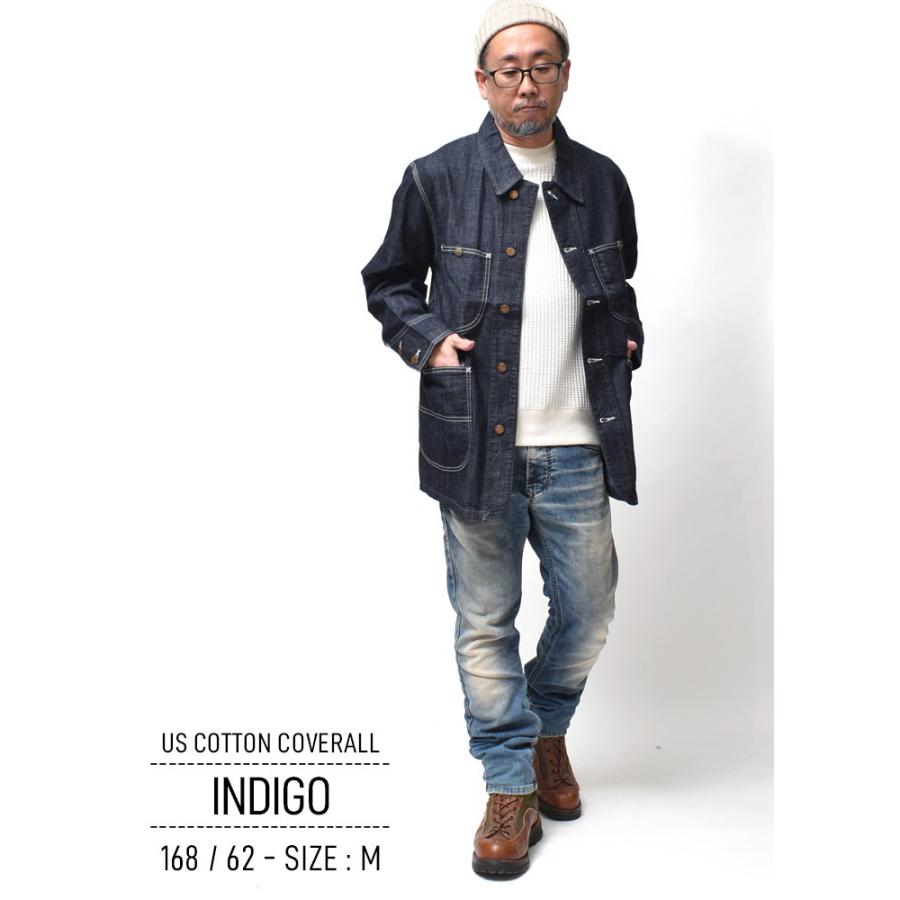 HOUSTON（ヒューストン） カバーオール デニム メンズ 大きいサイズ 春