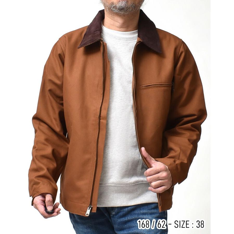 ワークジャケット メンズ アメカジ 大きいサイズ カバーオール ジップ