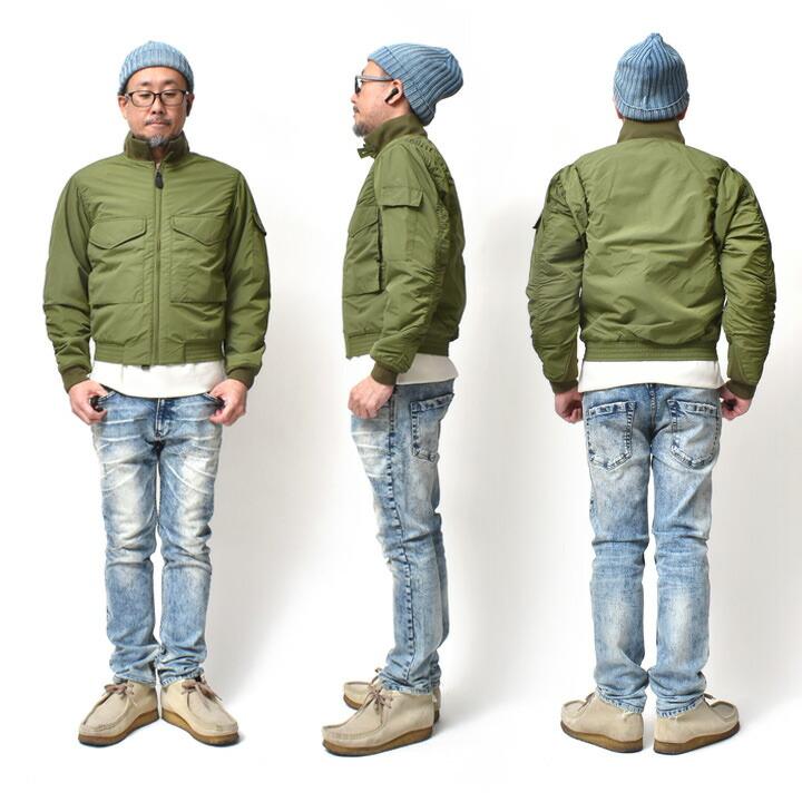 HOUSTON（ヒューストン） フライトジャケット 中綿 メンズ 大きい