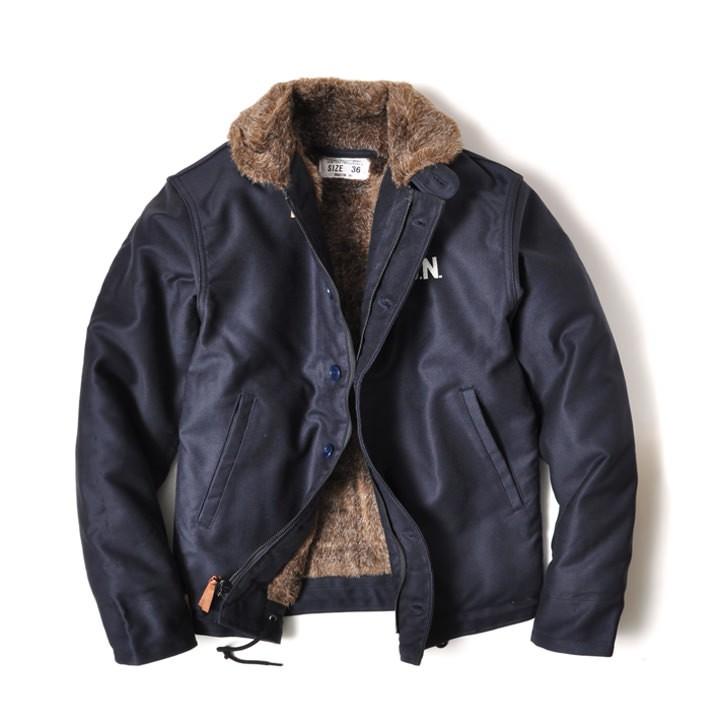 N-1デッキジャケット 着こなし ヒューストン コーデ ブランド おしゃれ アメカジ 30代 40代 50代 60代 ヒューストン アメカジ 着丈68