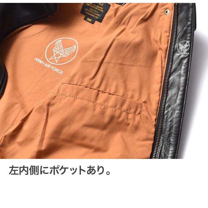 A-2 レザージャケット メンズ 本革 馬革 革ジャン アウター フライトジャケット 秋冬 アメカジ 30代 40代 50代 60代の画像