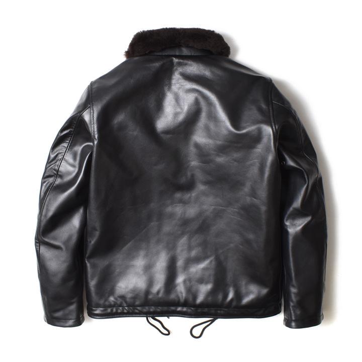 HOUSTON レザー N-1 デッキジャケット メンズ アウター 大きい