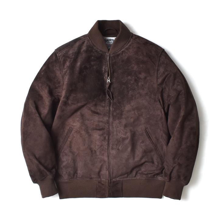 HOUSTON / レザージャケット・ブルゾン/38/レザー/ブラウン HOUSTON（ヒューストン） レザージャケット 本革 メンズ アウター