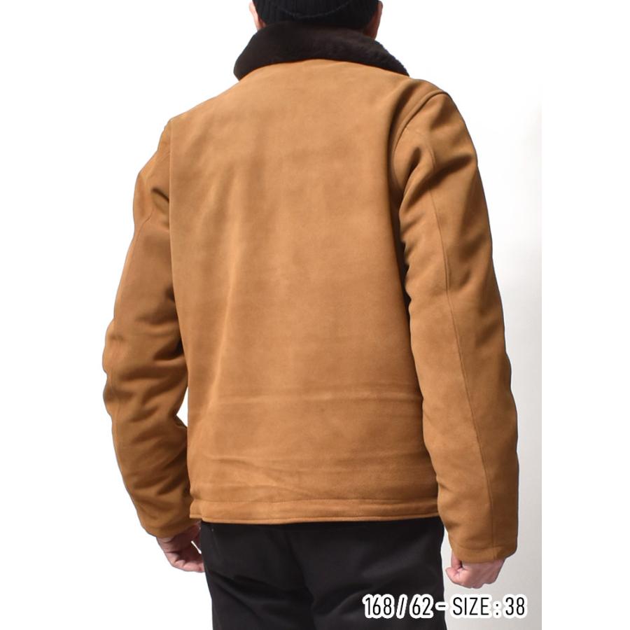 極美品XXL HOUSTON カウスウェードレザー N-1 デッキジャケット44 極美品XXL HOUSTON カウスウェードレザー N-1 デッキジャケット44