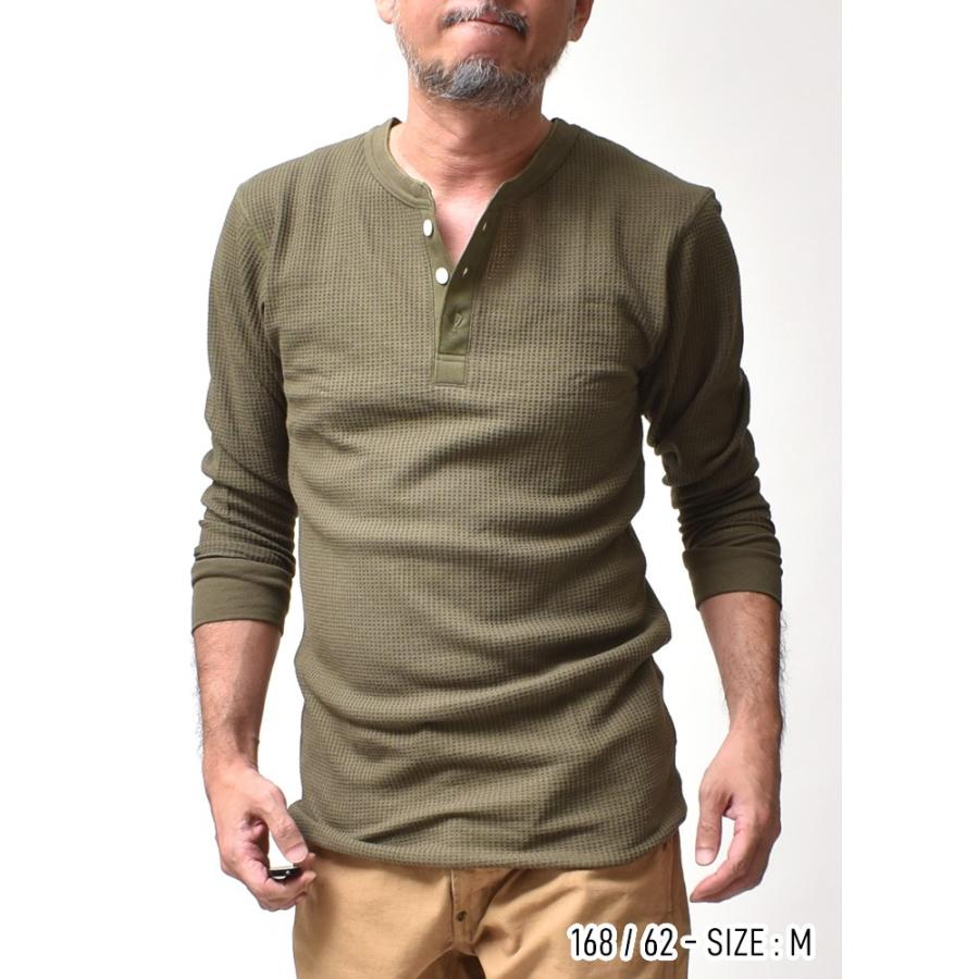 JEMORGAN（ジェーイーモーガン） ヘンリーネック 薄手 サーマル 長袖