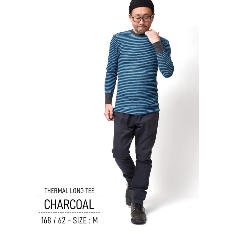 JEMORGAN（ジェーイーモーガン） ボーダー サーマル 長袖 メンズ