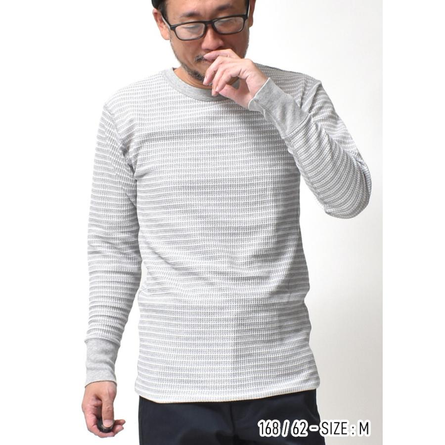 JEMORGAN（ジェーイーモーガン） ボーダー サーマル 長袖 メンズ