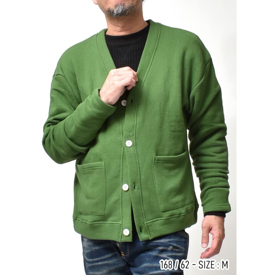 コットン スウェット カーディガン メンズ 秋 冬 おしゃれ アメカジ 30代 40代 50代 60代 | JEMORGAN | 16