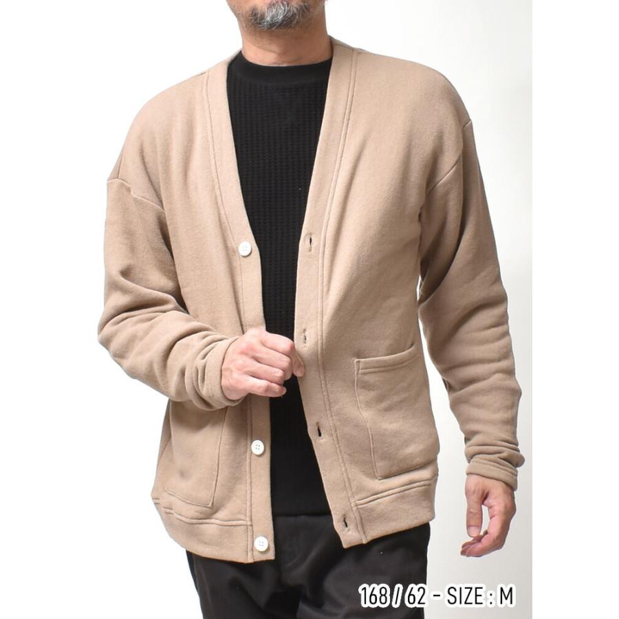コットン スウェット カーディガン メンズ 秋 冬 おしゃれ アメカジ 30代 40代 50代 60代 | JEMORGAN | 14