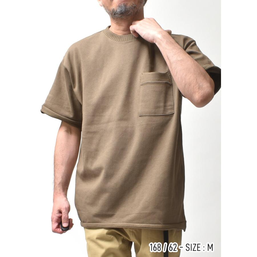 厚手 Tシャツ メンズ 大きいサイズ 無地 ブランド ポケット 身幅 広め