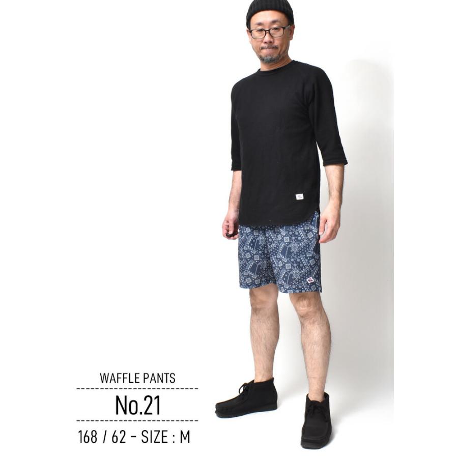 ショートパンツ メンズ サーマル ワッフル ハーフパンツ 短パン 夏服