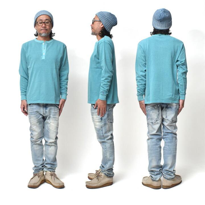 ヘンリーネック 長袖 メンズ ブランド アメカジ 無地 厚手 トップス 春