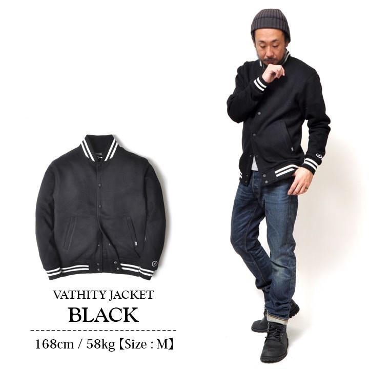 スタジャン メンズ 秋冬 コットン100% ブラック ホワイト : Moat