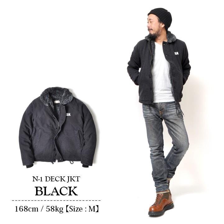 N1 デッキジャケット スリム メンズ 秋冬 コットン アクリル カーキ 