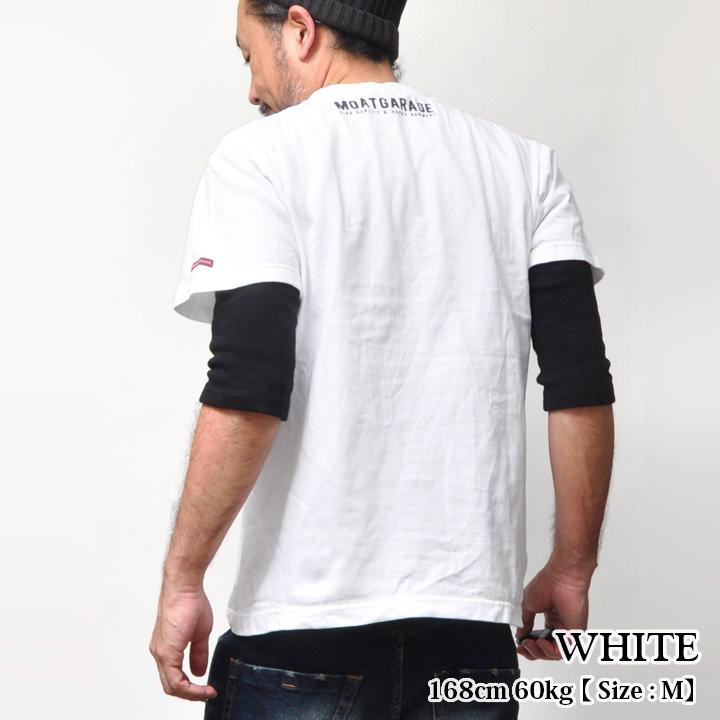 半袖Tシャツ メンズ 大きいサイズ 厚手 アメカジ 綿100% ホワイト ブラック｜junmall｜08